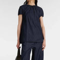 Comfortable Women’s Denim Top – Casual Short Sleeve Daily Wear