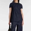Comfortable Women’s Denim Top – Casual Short Sleeve Daily Wear