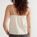 Boho Camisole Top – Spaghetti Strap Loose Fit Embroidered Front Tie Summer Blouse for Women’s